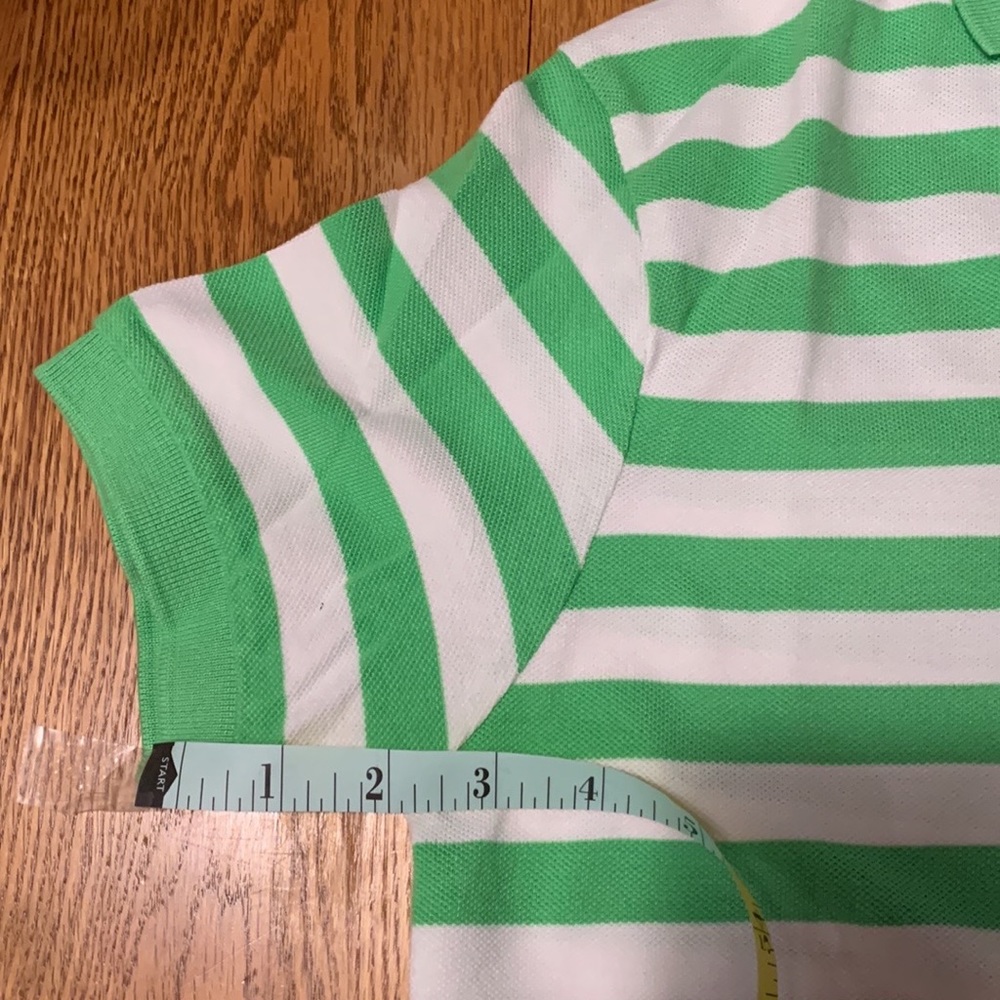 NWT Green Striped Polo Shirt - Picture 12 of 13